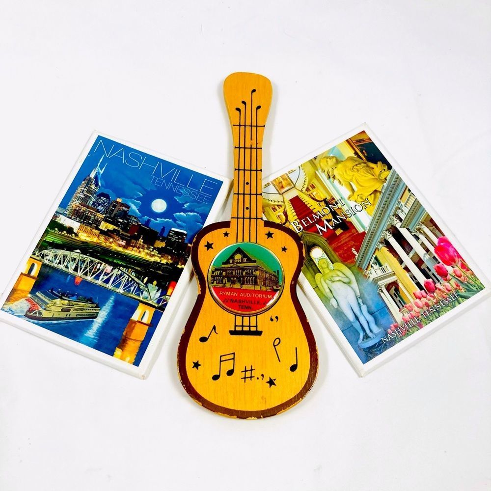 Music City USA Nashville Souvenir Magnet Lot Of 3